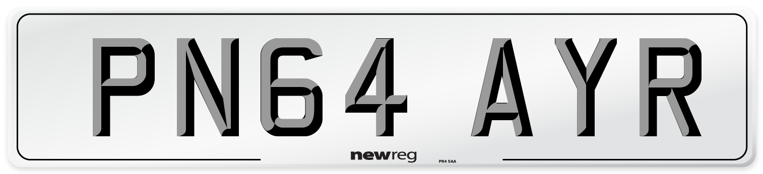 PN64 AYR Number Plate from New Reg